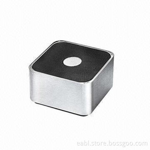 Mini Wireless Bluetooth Speaker with Microphone, Control Corner, Sound Card, Aluminum Alloy Housing